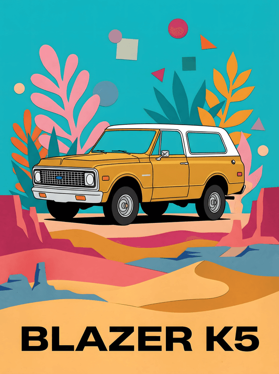 Blazer K5: Whimsical Desert Collage