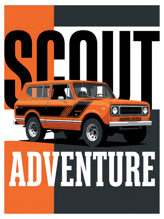 International Scout II Adventure Graphic