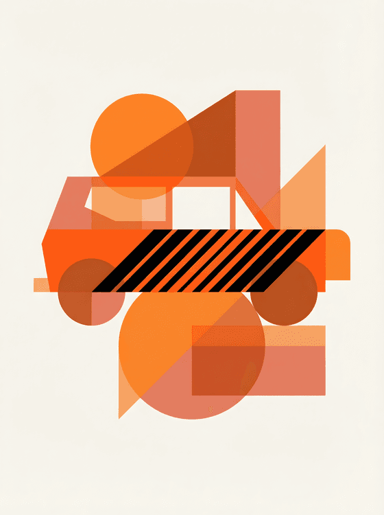 International Scout II Geometric Abstraction