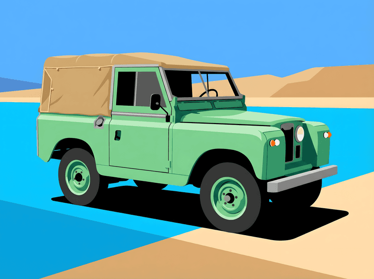 Land Rover Series IIA: Coastal Flat Art Adventure