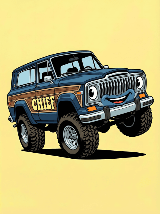 Playful Jeep Cherokee Chief: The Happy Off-Roader