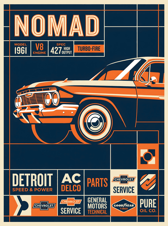 1961 Nomad Technical Spec Poster