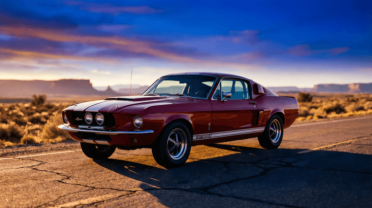 Shelby GT500 Golden Hour Desert Drive