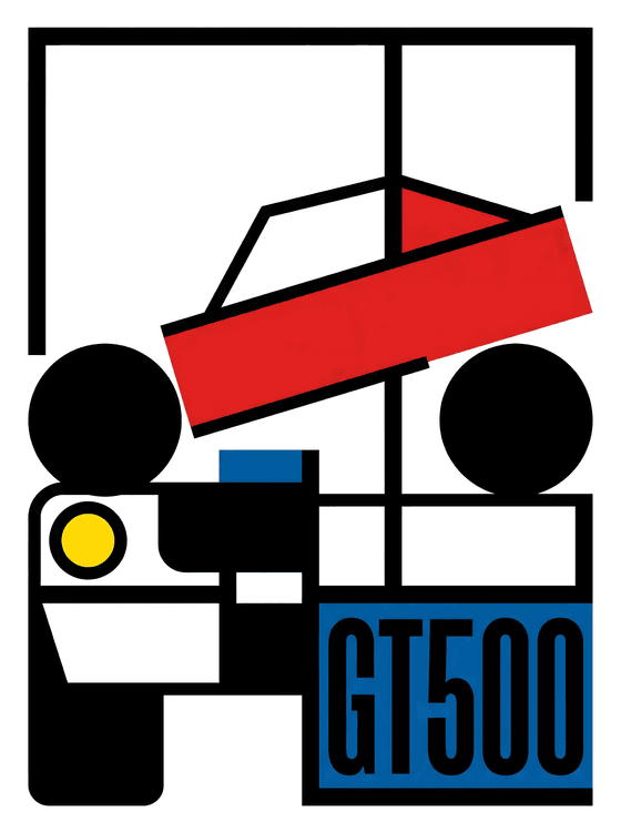 Shelby GT500: Bauhaus Modernist Abstract