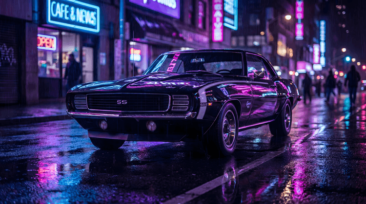 Neon Midnight: Cyberpunk Camaro SS