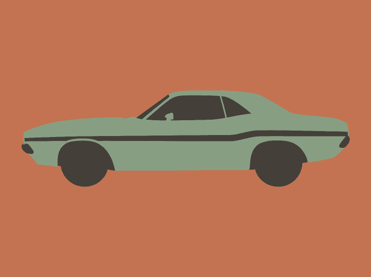Challenger Silhouette: Minimalist Mopar Style