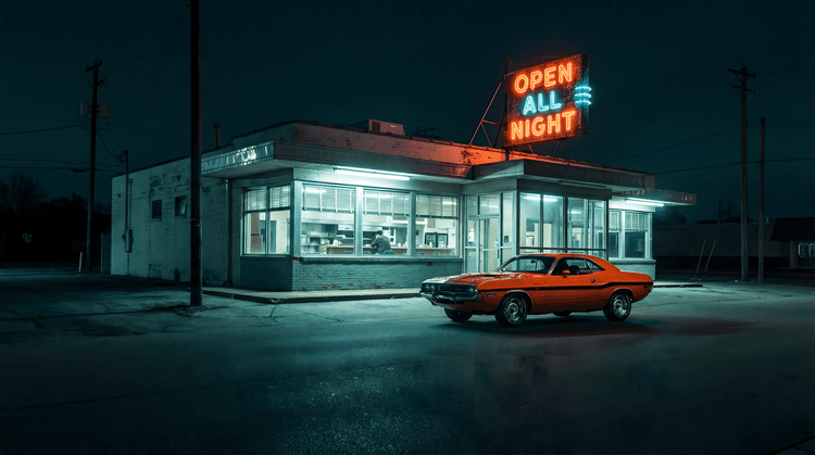 Dodge Challenger: Midnight Diner Glow