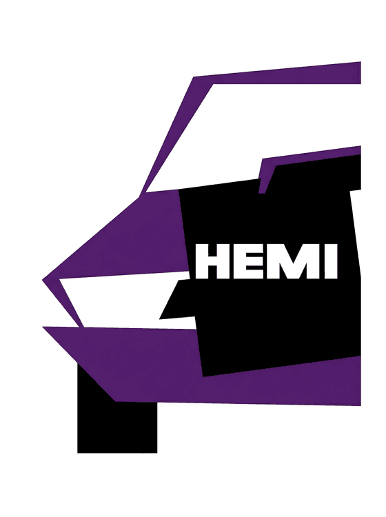 Hemi 'Cuda: Geometric Modernist Silhouette