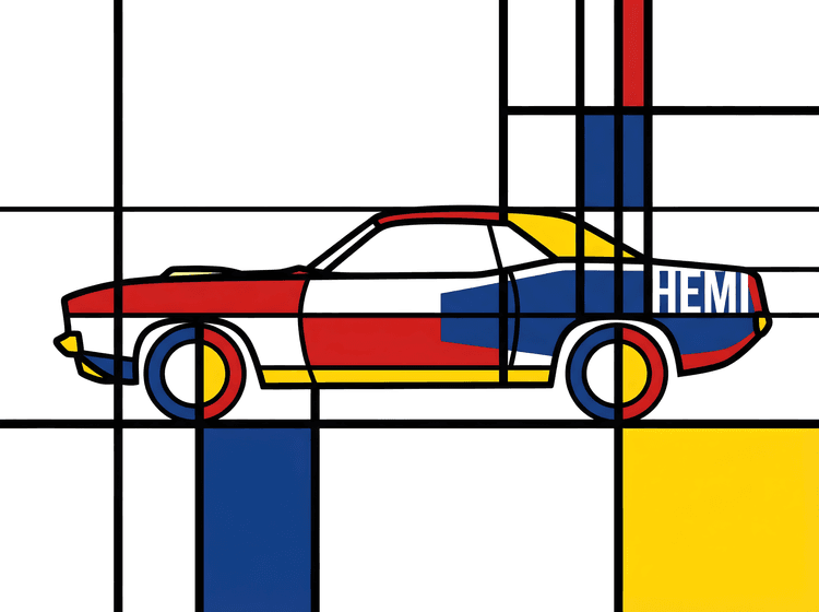 Hemi 'Cuda: De Stijl Primary Muscle