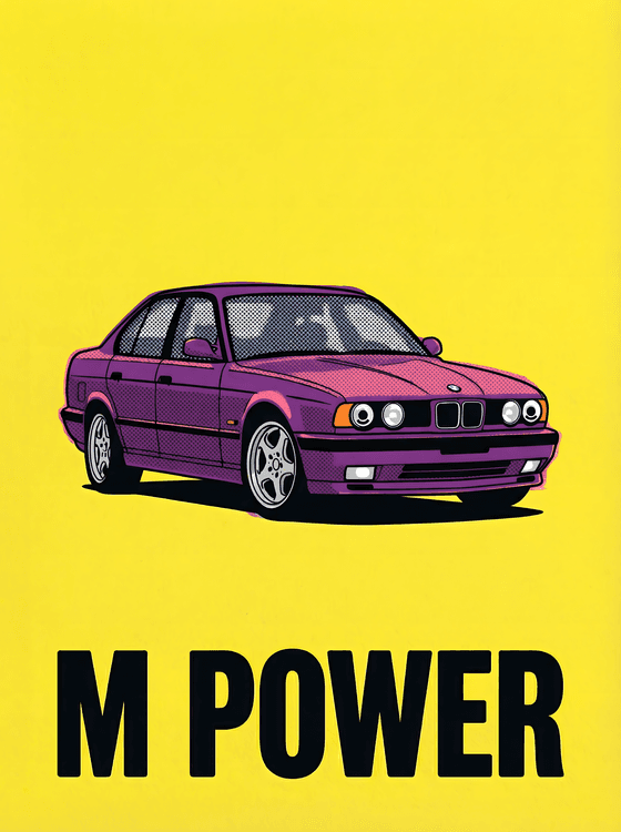 BMW E34 M5: M Power Pop Art Yellow