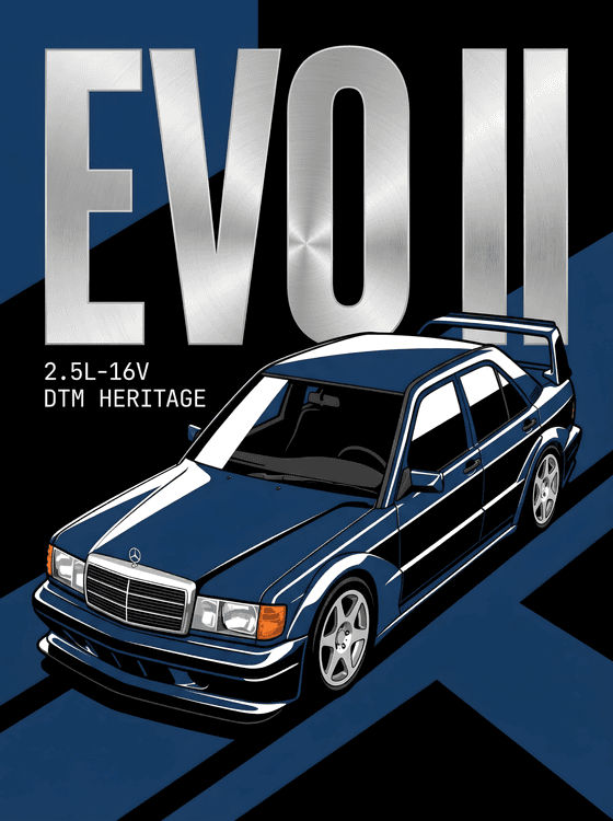 Mercedes 190E Evolution II: DTM Heritage Poster