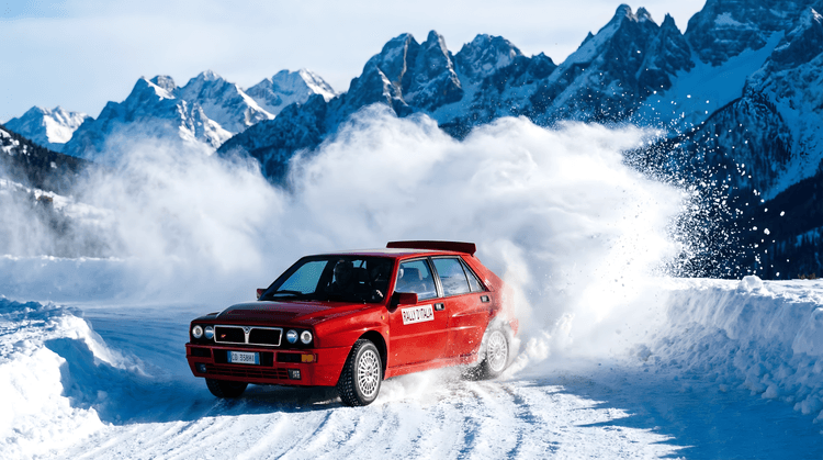 Lancia Delta Integrale: Alpine Snow Drift