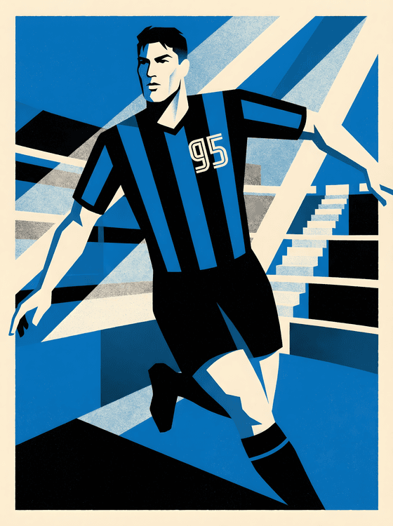 Bastoni Number 95 Halftone Art