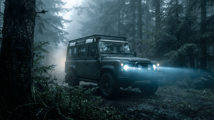 Land Rover Defender 110 - Foggy Forest Expedition