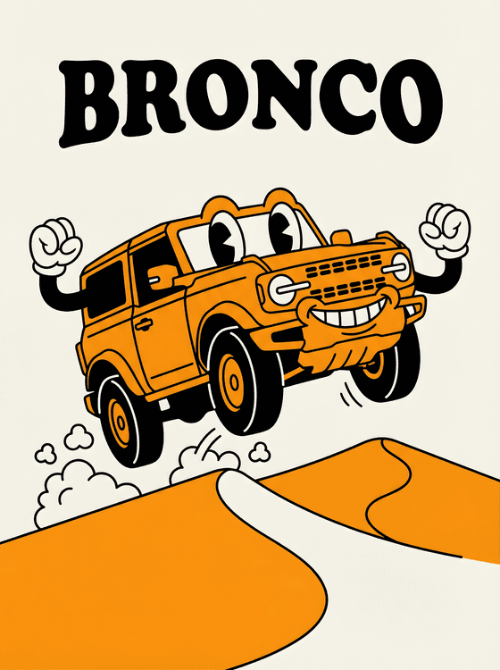 Ford Bronco: Rubber Hose Desert Jump