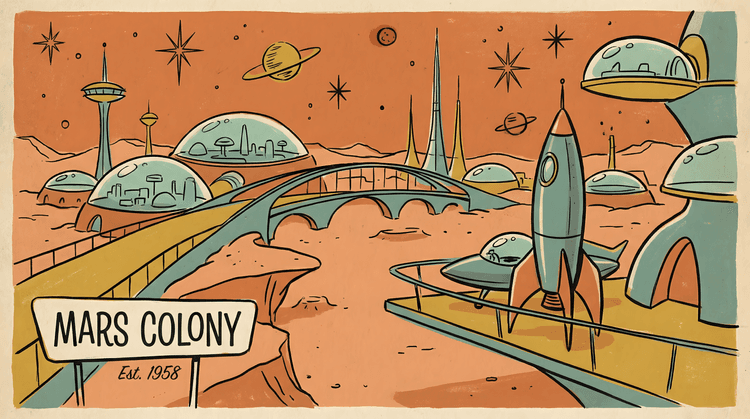 Mars Colony: Retro Space Age Adventure