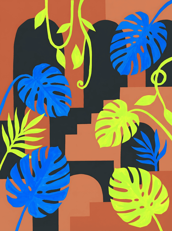 Tropical Arches: A Modern Botanical Study