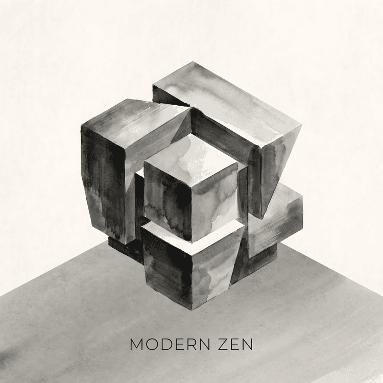 Modern Zen: The Brutalist Ink Study