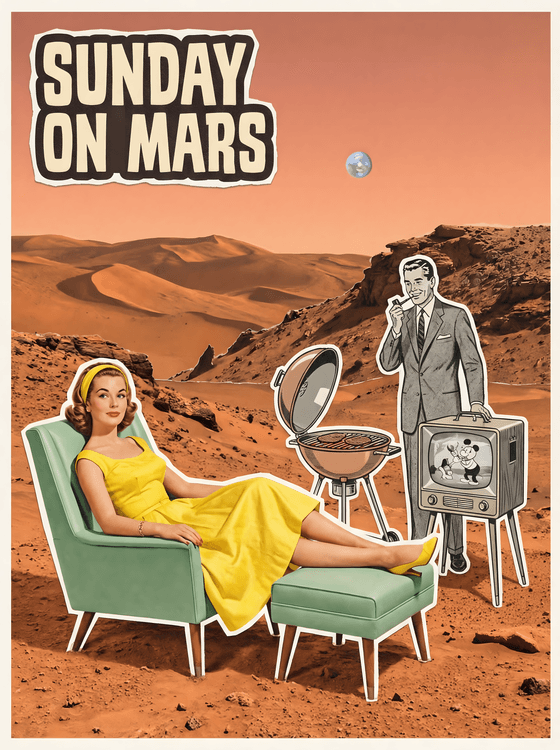 Sunday on Mars: Suburban Space Life