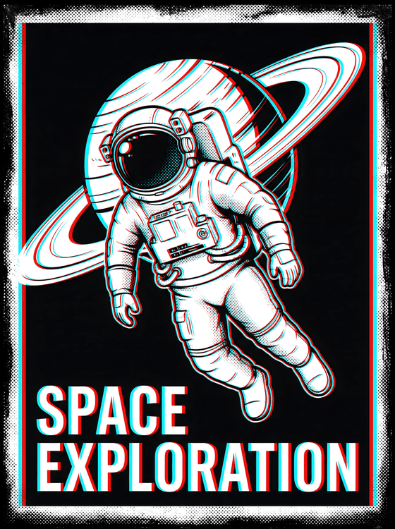 Space Exploration: The Anaglyph Astronaut