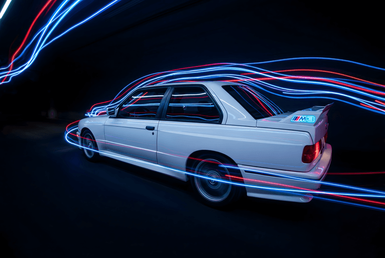 Neon Velocity: BMW E30 M3 Light Painting