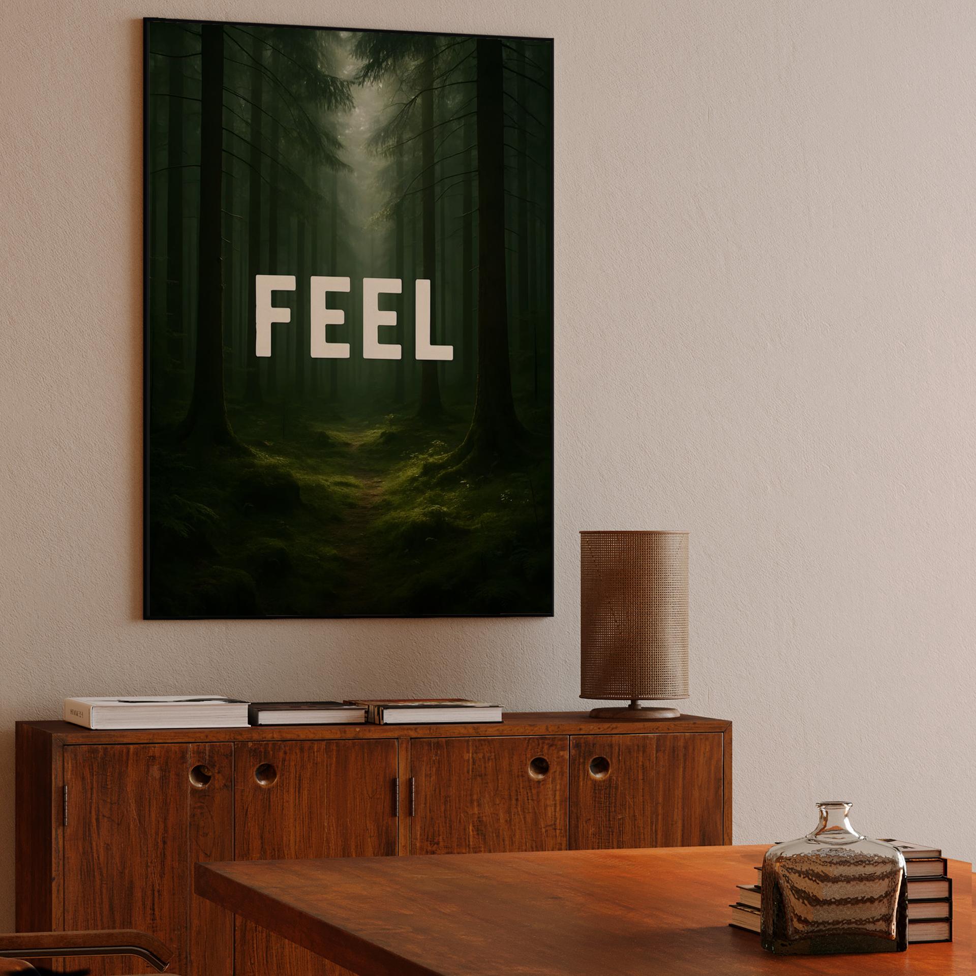 Feel - Atmospheric Forest Typography