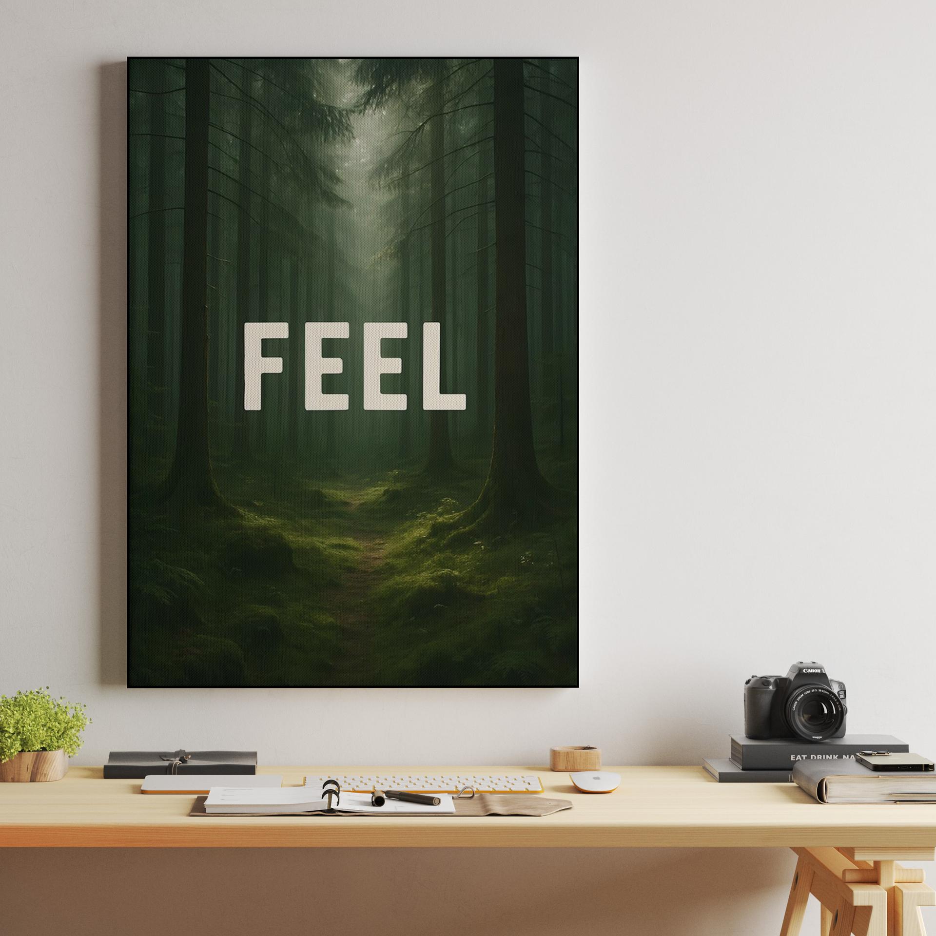 Feel - Atmospheric Forest Typography