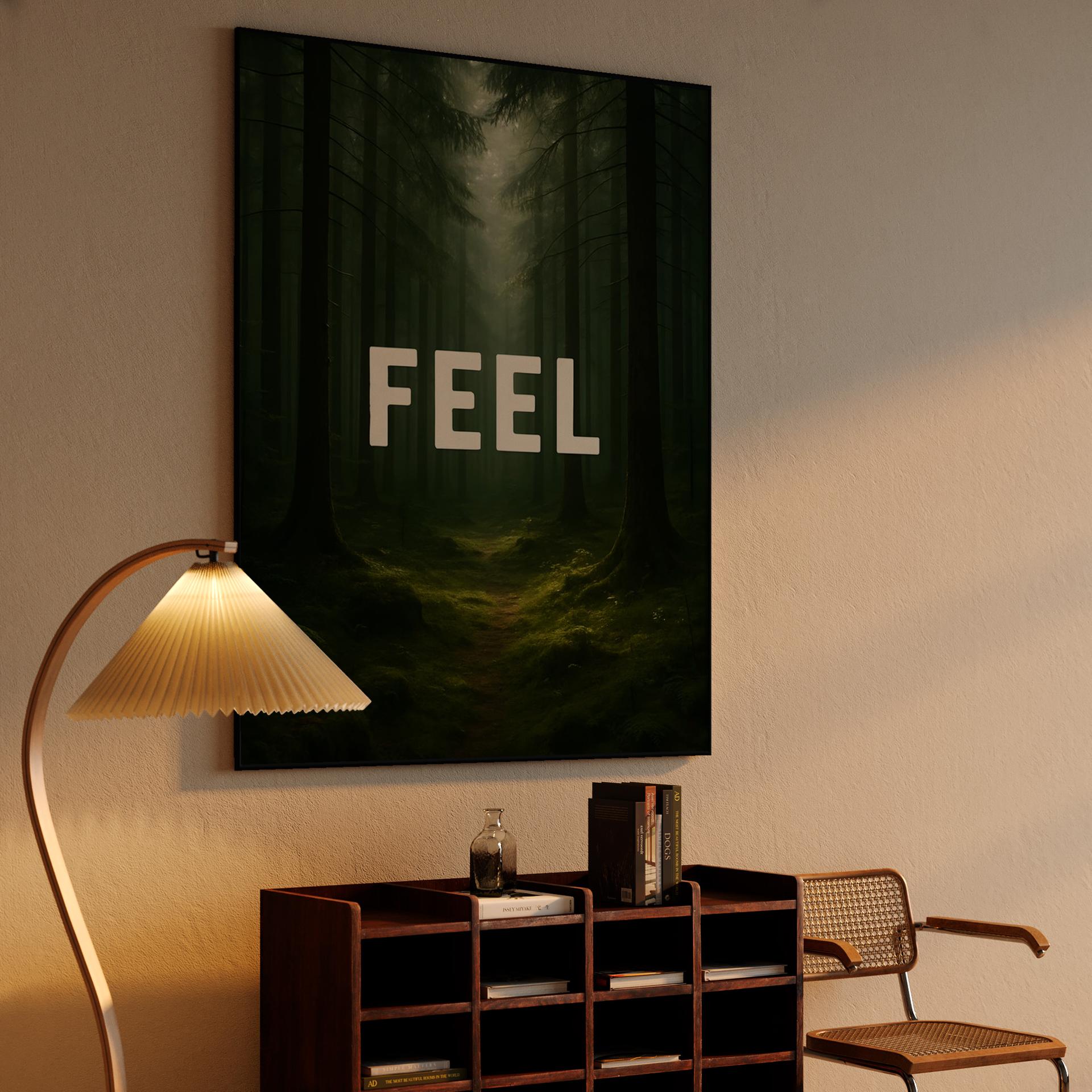 Feel - Atmospheric Forest Typography