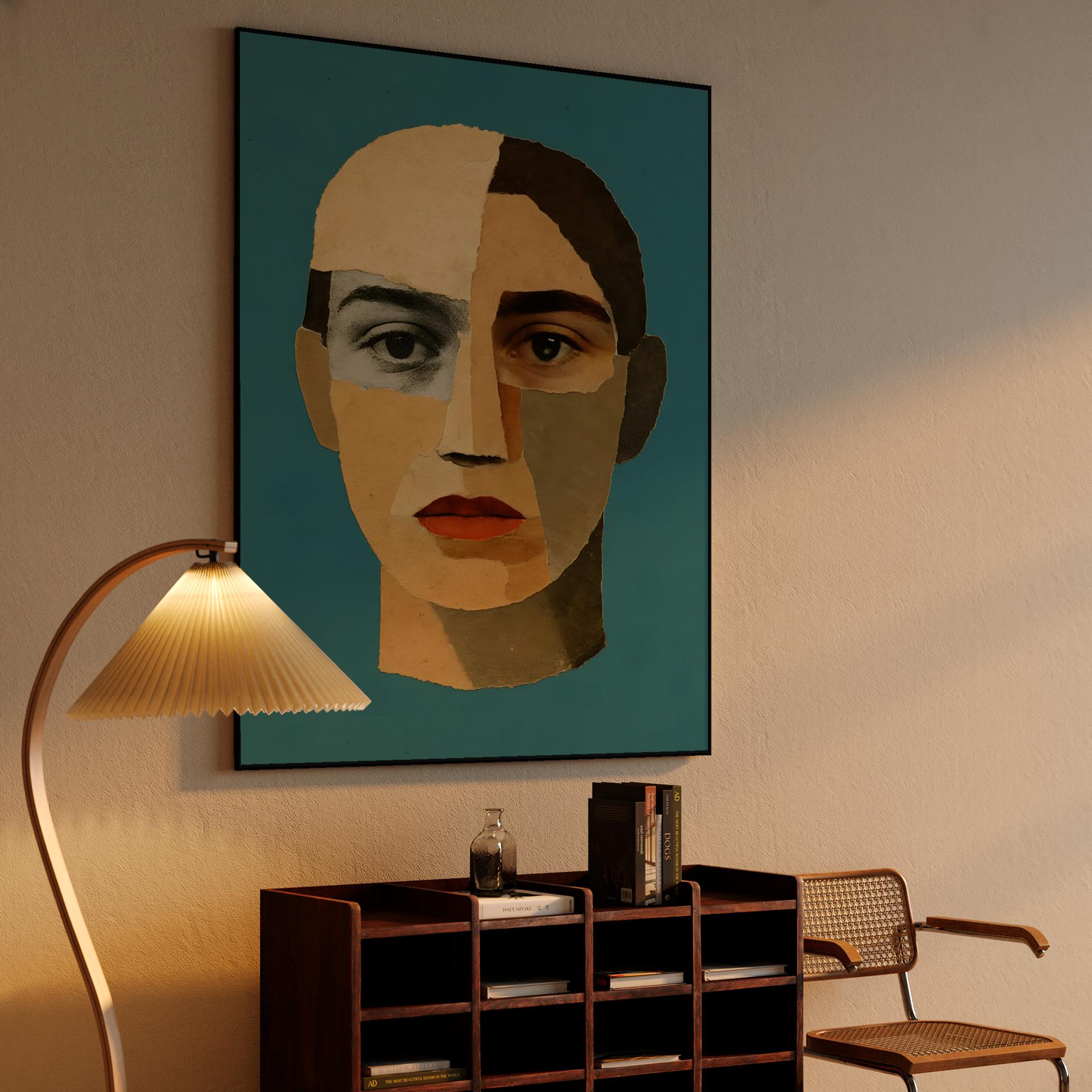 Fragmented Paper Portrait