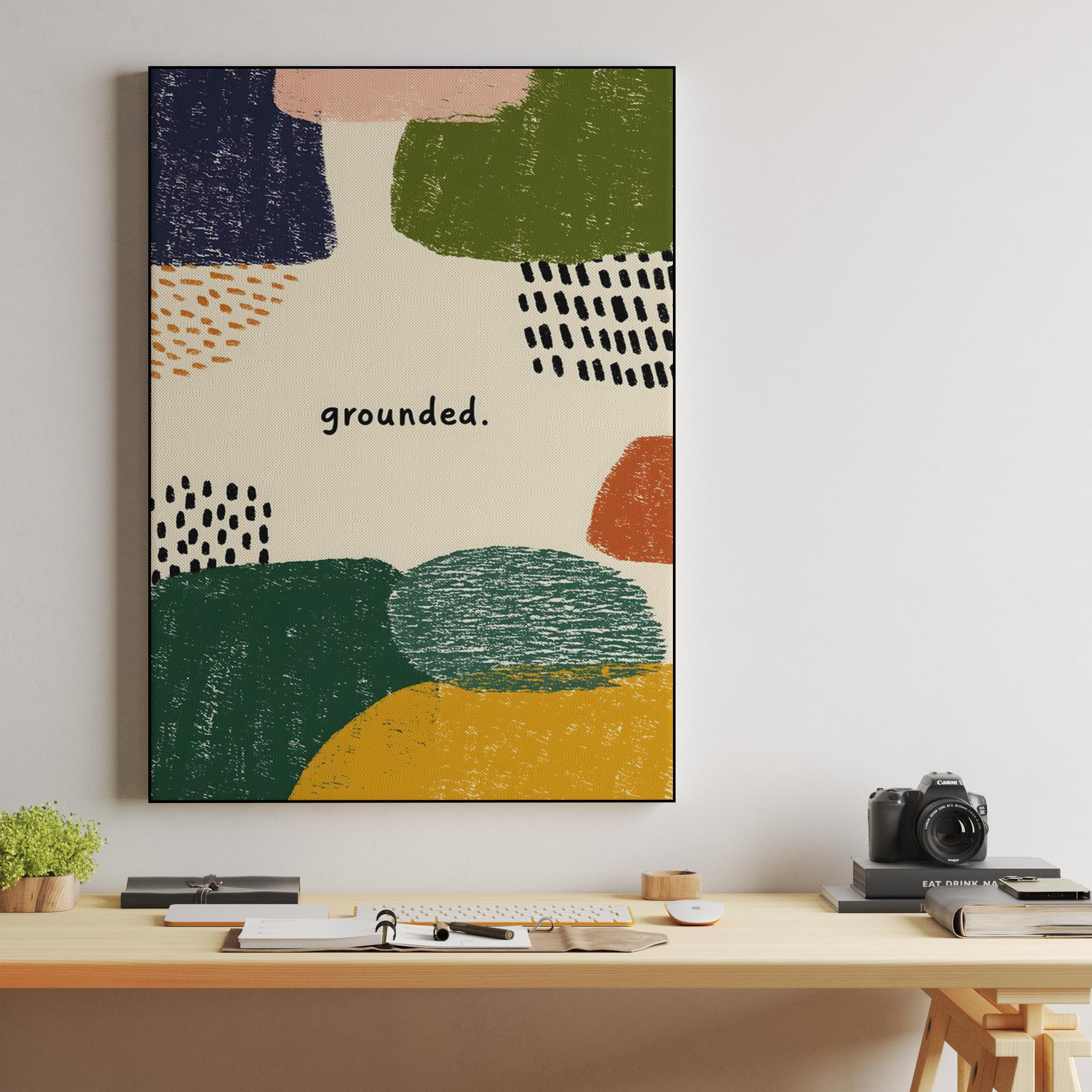 Grounded Earthy Boho Abstract Typography