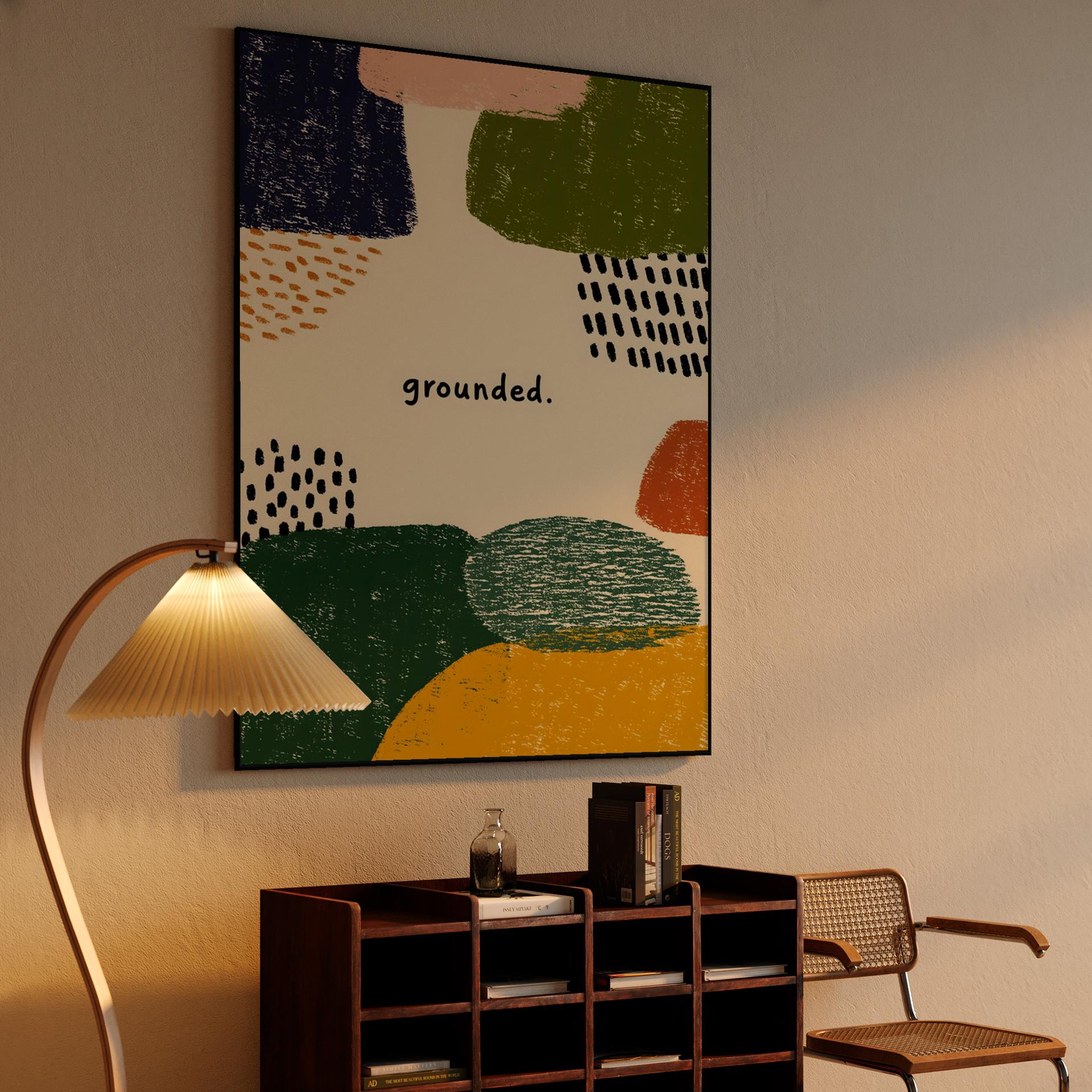 Grounded Earthy Boho Abstract Typography