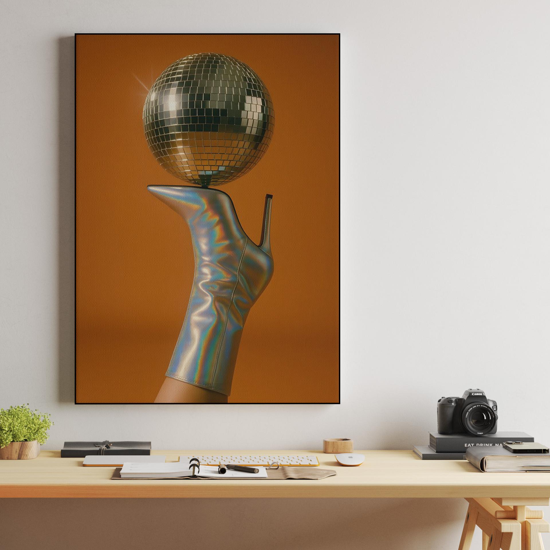 Holographic Disco Boot Balance