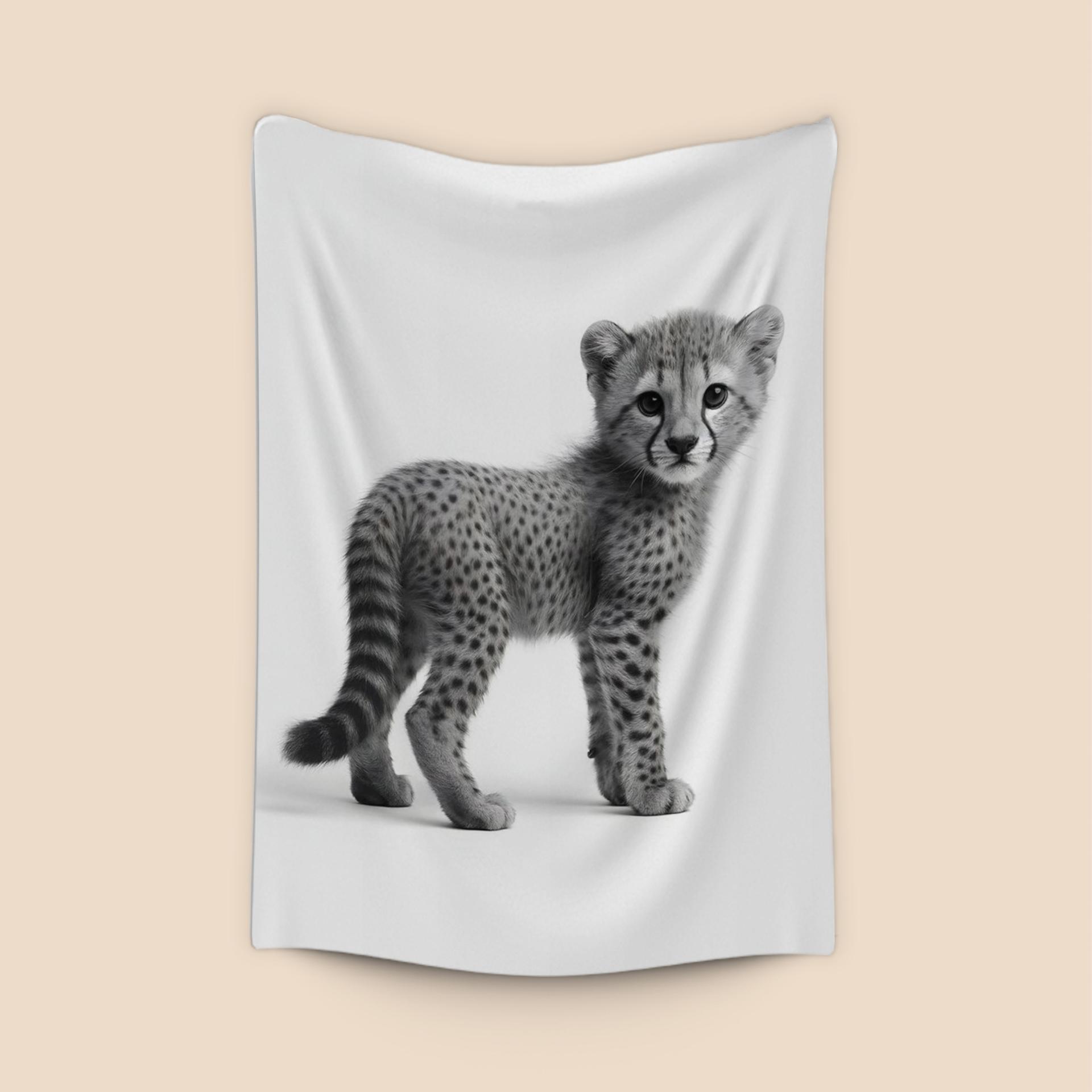 Little Cheetah Cub Studio Portrait