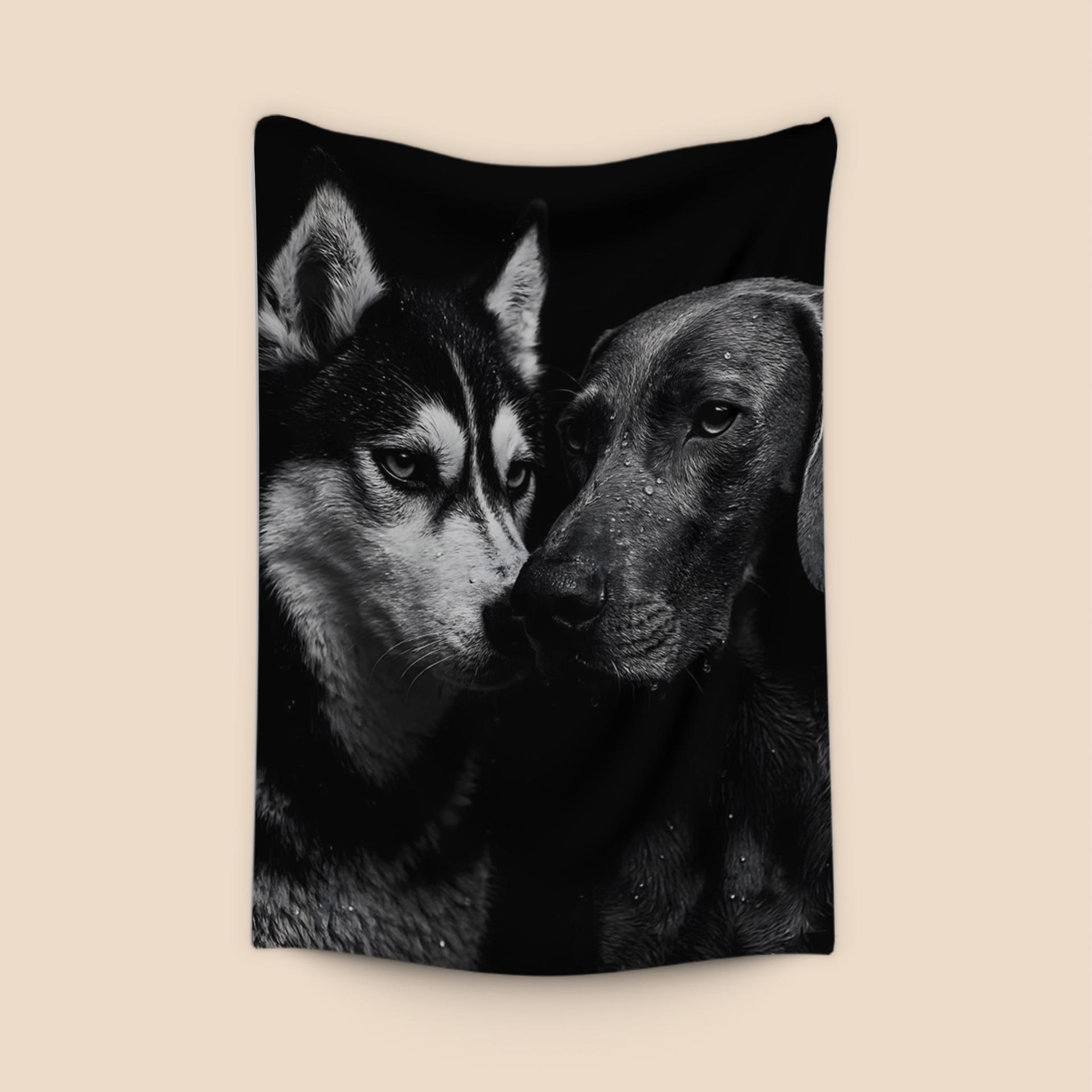 Rain Soaked Canine Companions