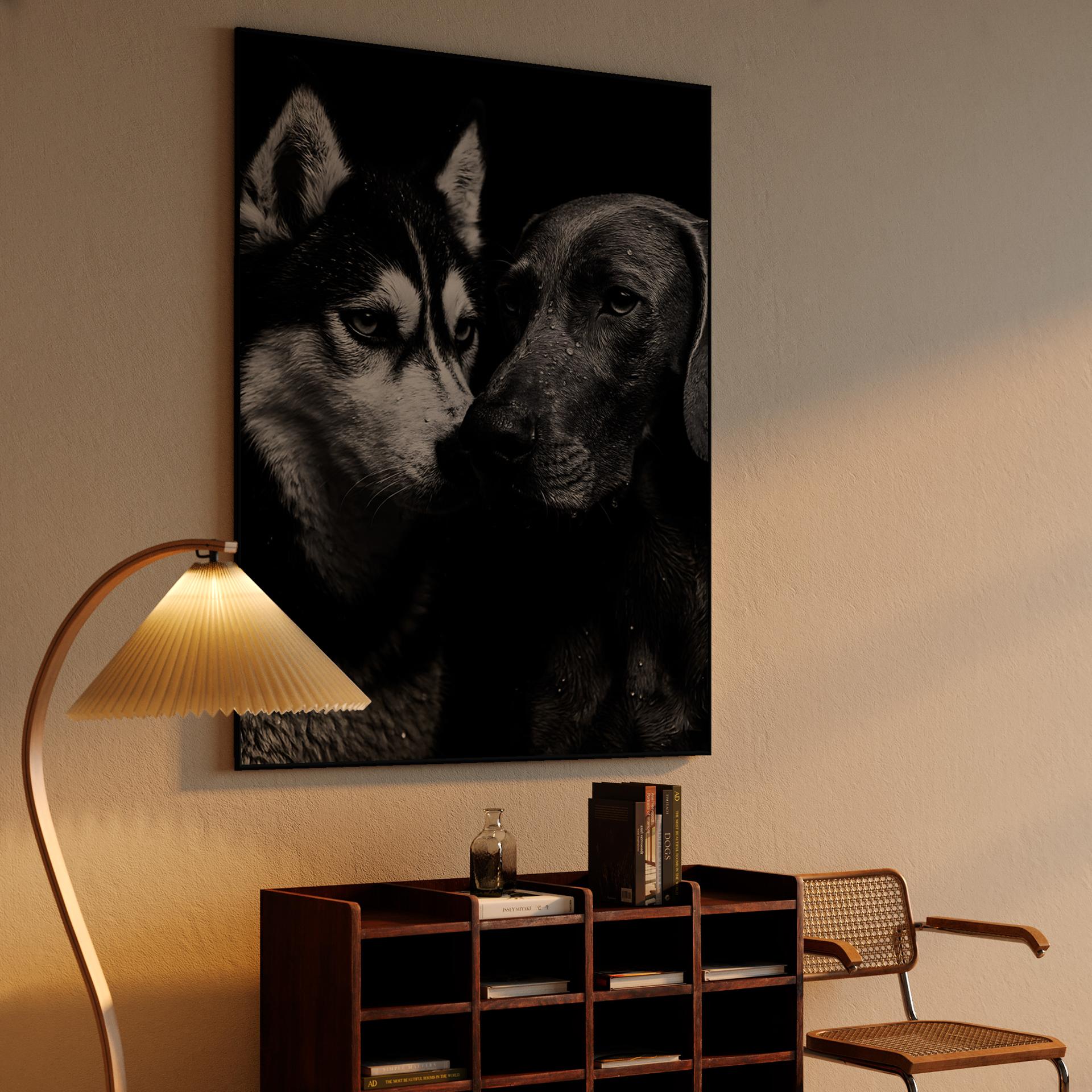 Rain Soaked Canine Companions