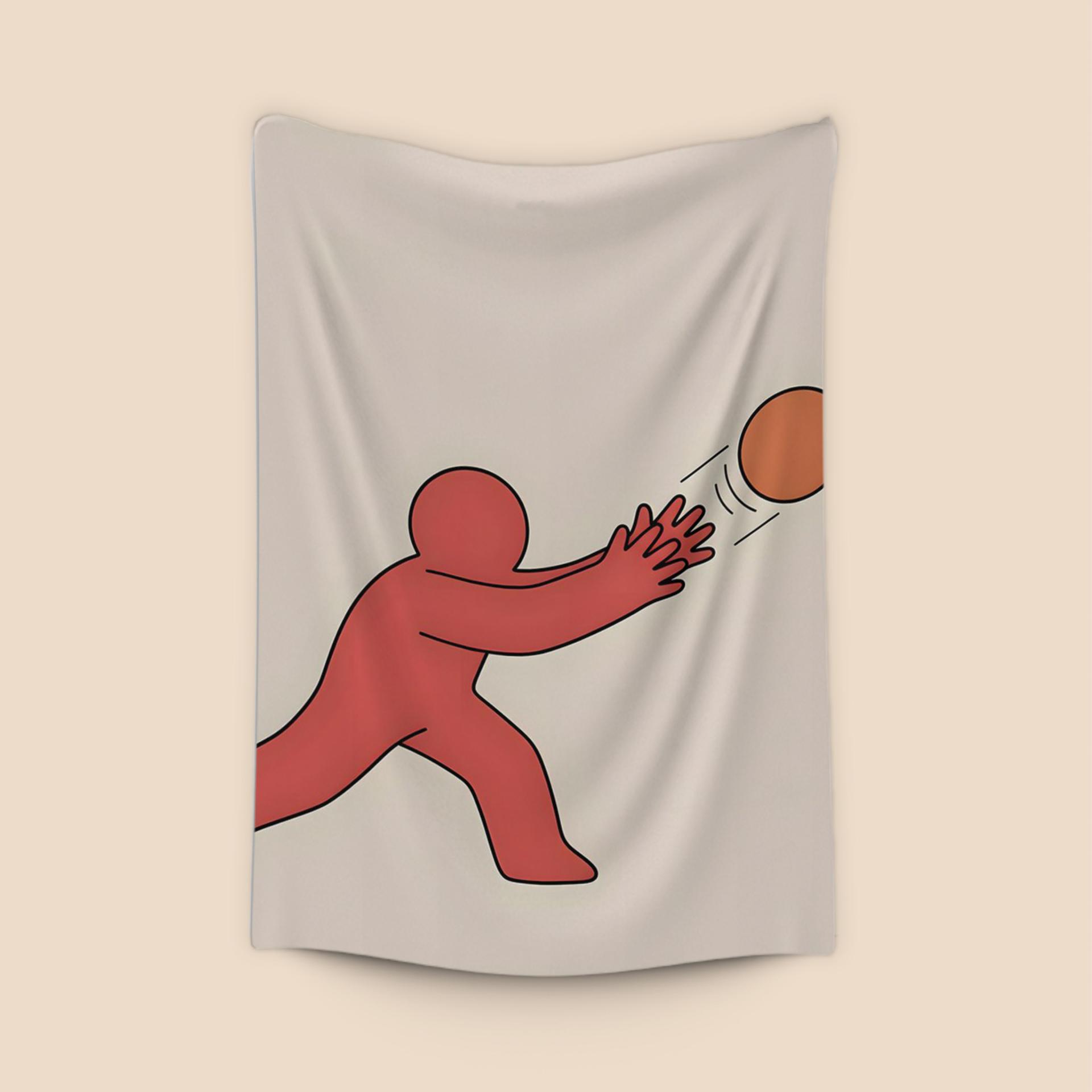 Red Figure Basketball Catch