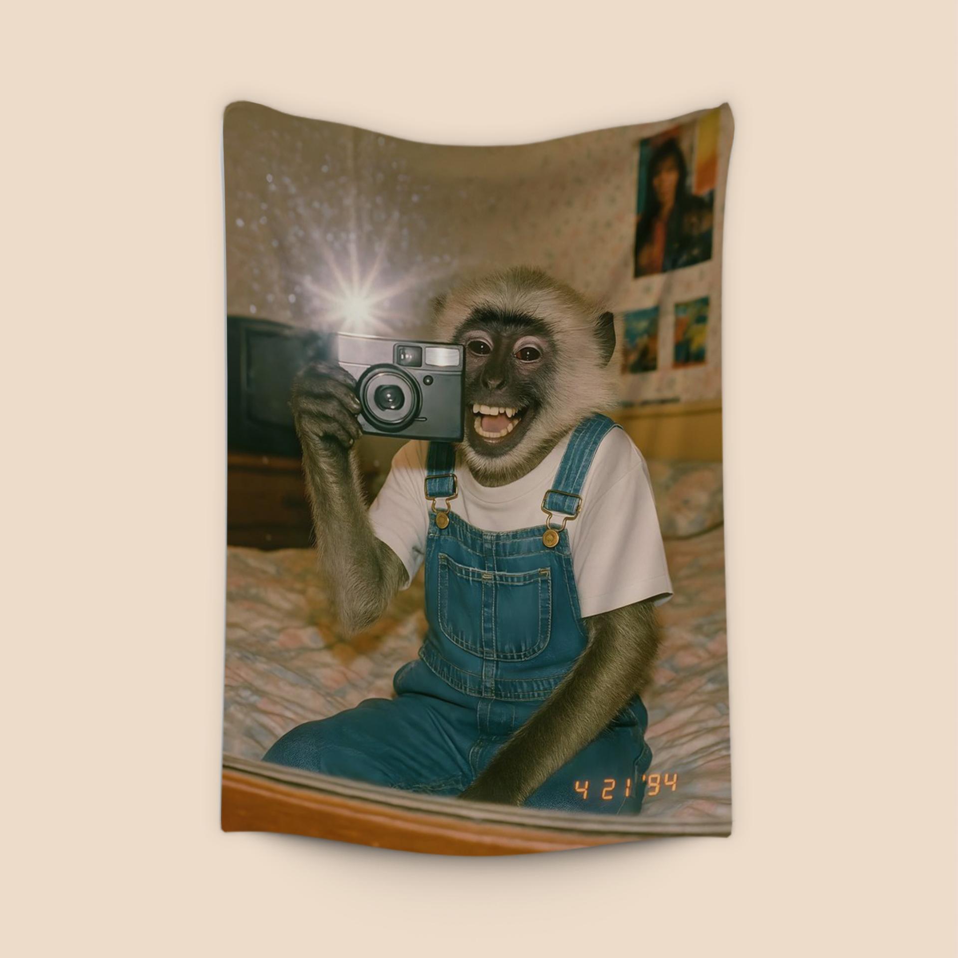 Retro 90s Monkey Selfie