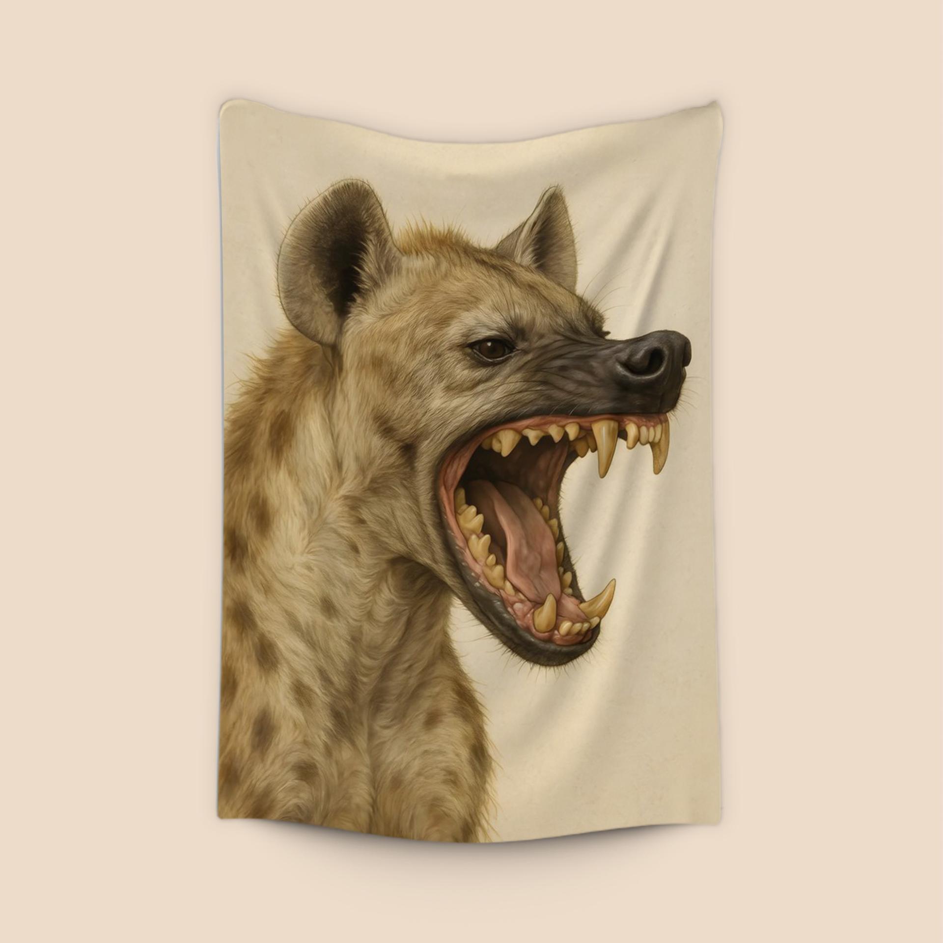 Spotted Hyena Profile Illustration