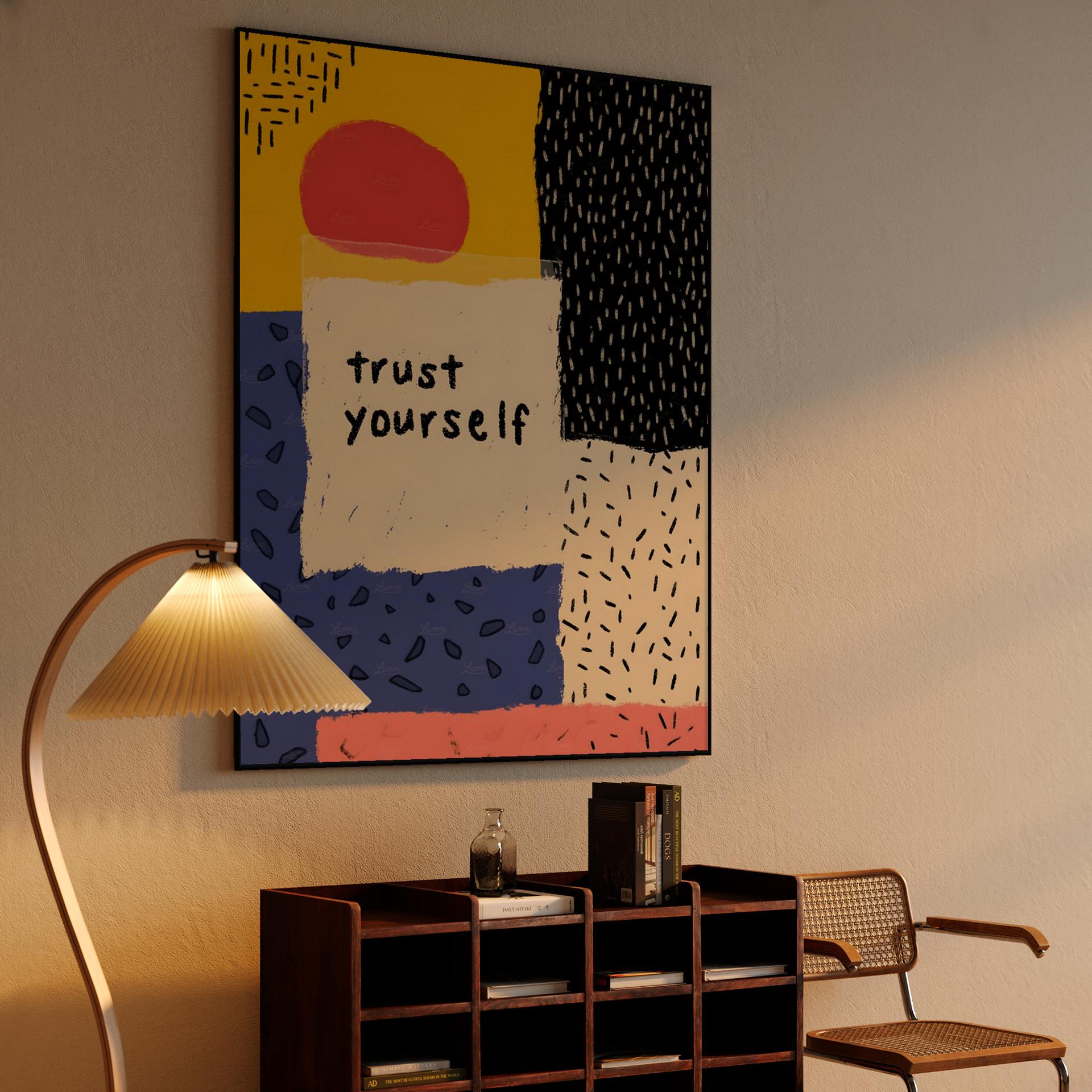 Trust Yourself Abstract Collage