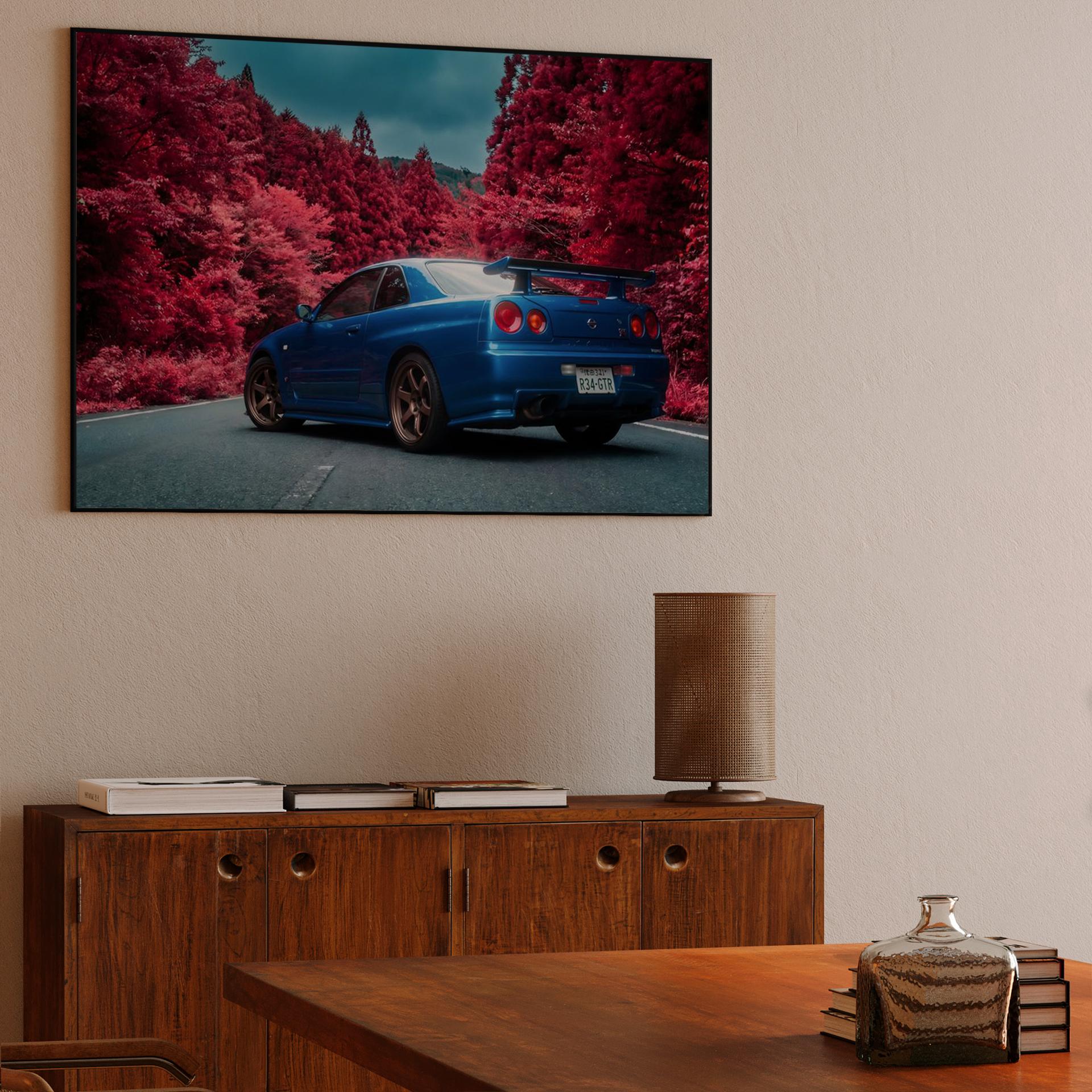 Crimson Mountain Pass: Nissan Skyline GT-R R34