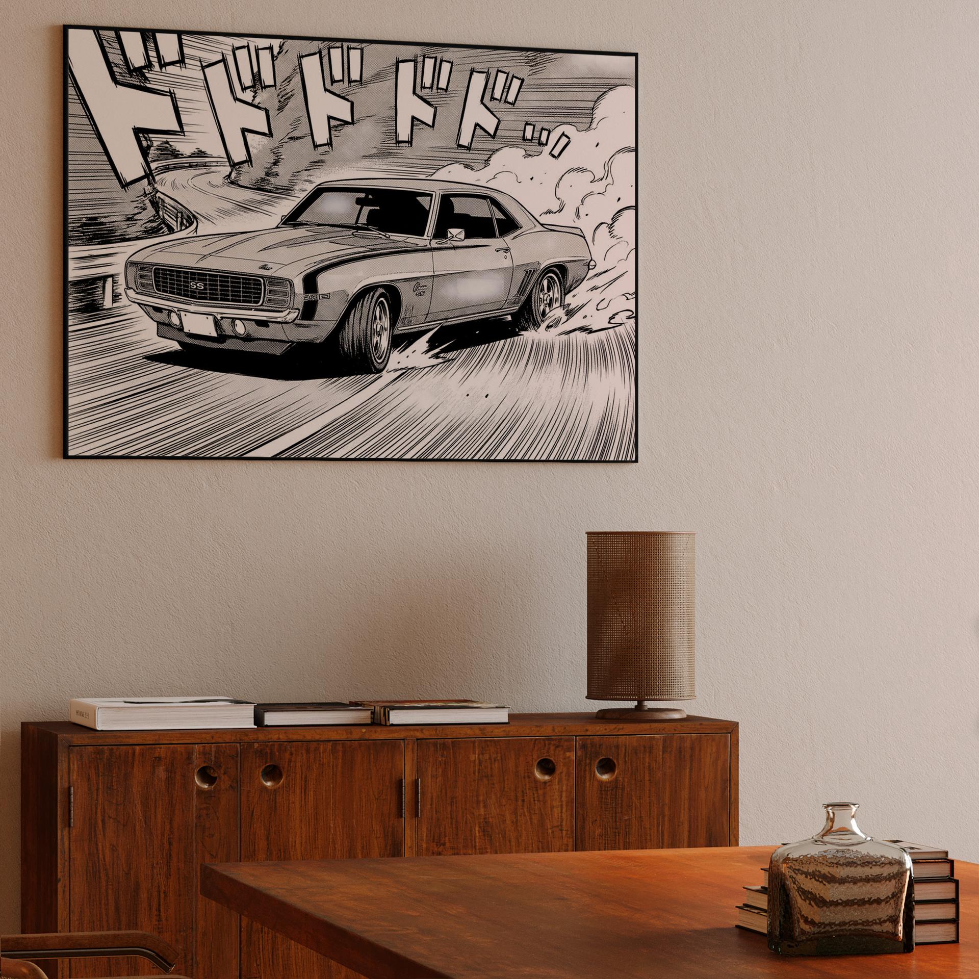 Manga Drift: 1969 Camaro SS Touge Attack