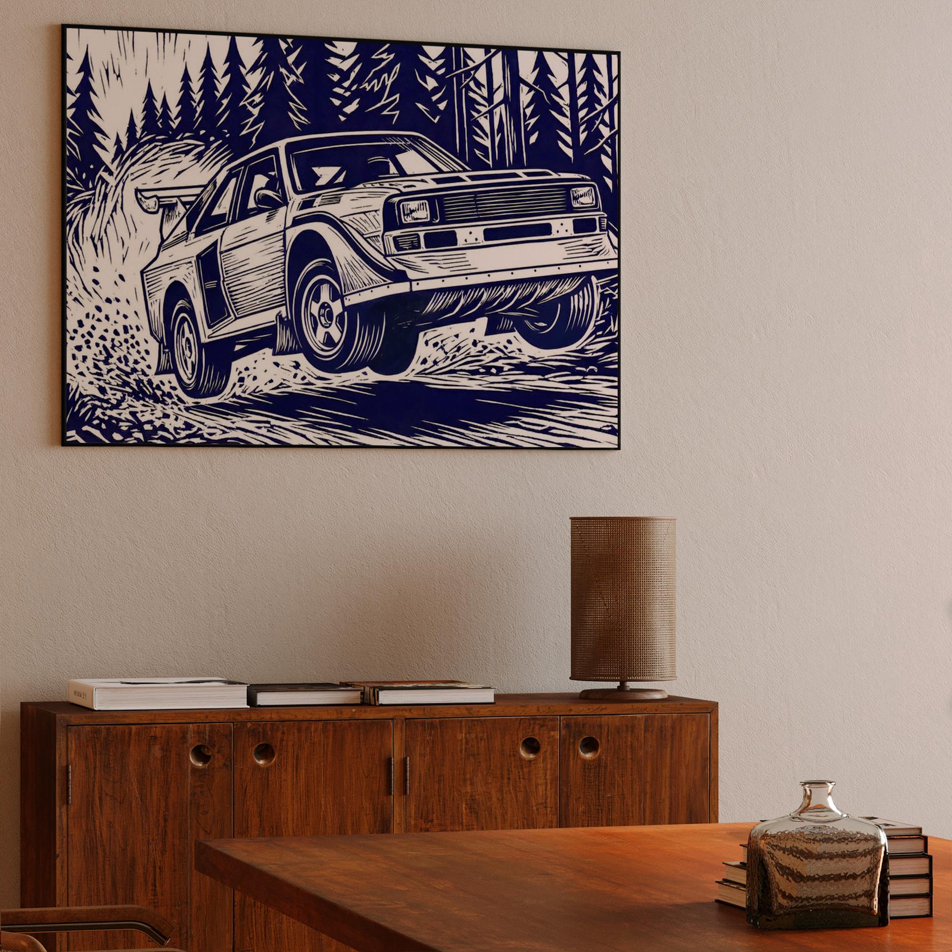 Audi Quattro S1: Forest Woodcut Jump