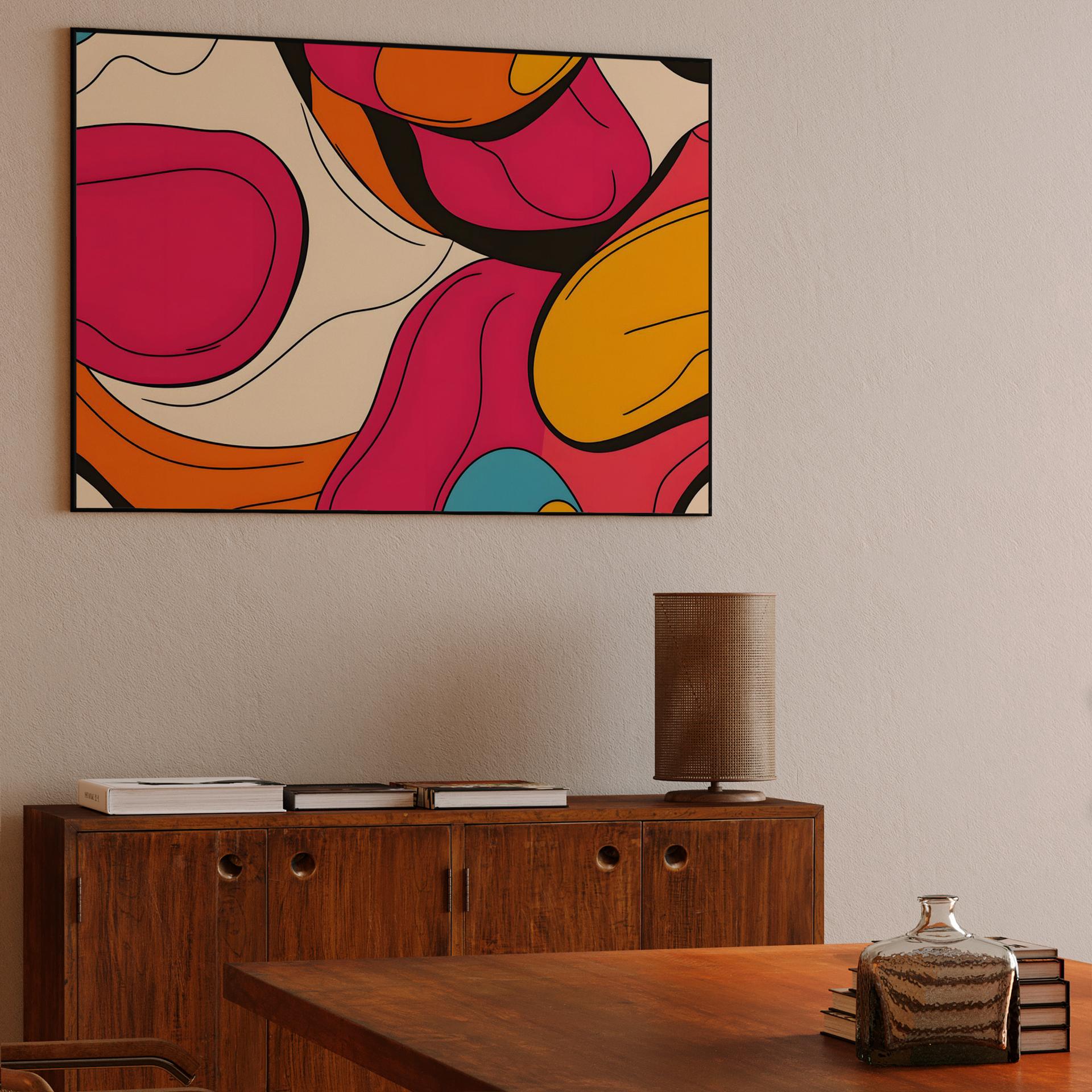 Groovy Retro Fluid Shapes