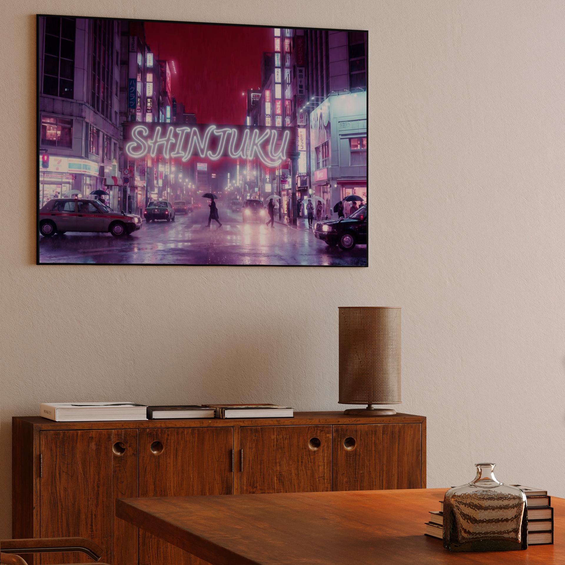 Shinjuku Neon: Midnight Rain in Tokyo