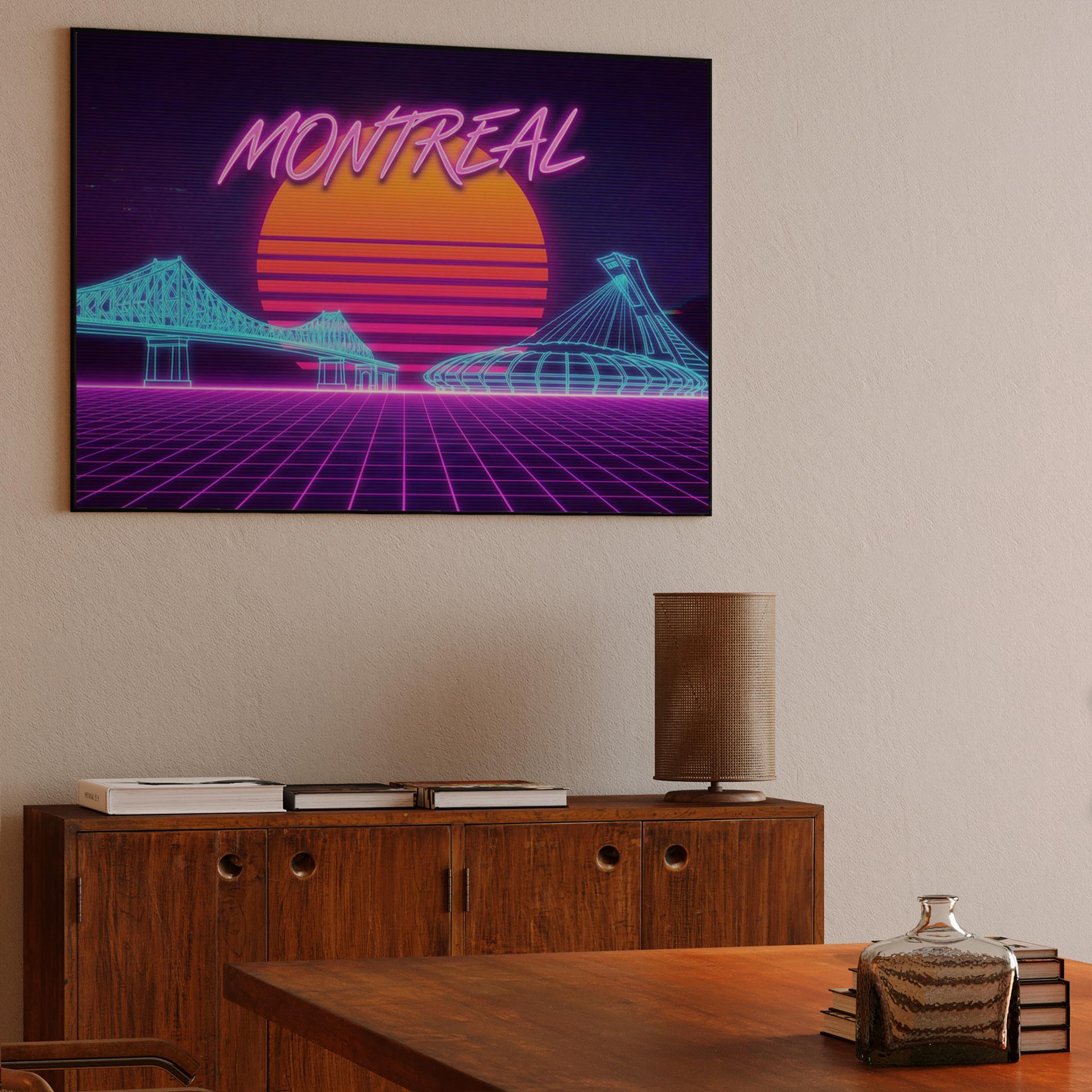 Montreal Synthwave Nightscape
