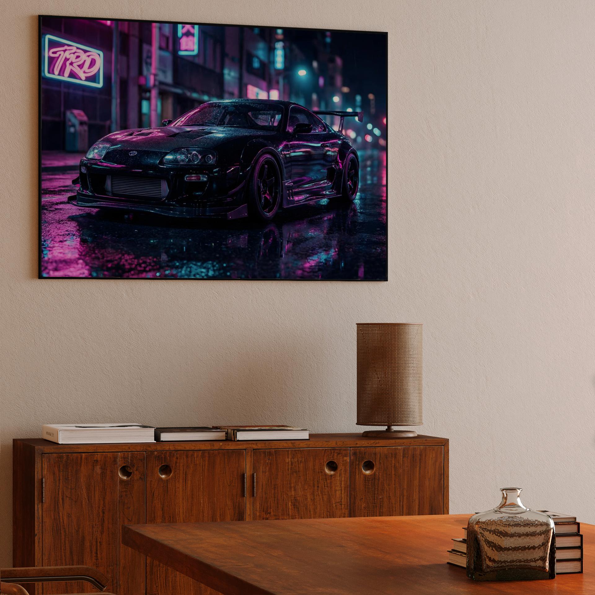 Neon Pulse: TRD Supra A80 in Tokyo