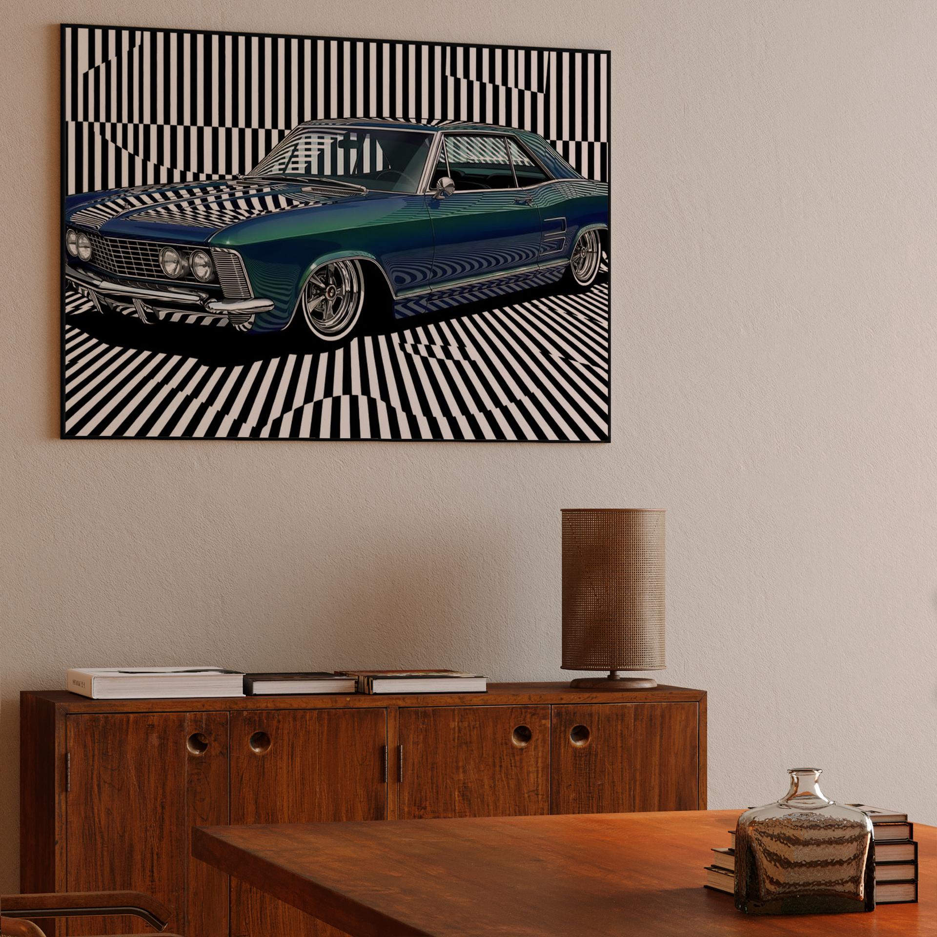 Op Art Riviera Reflection