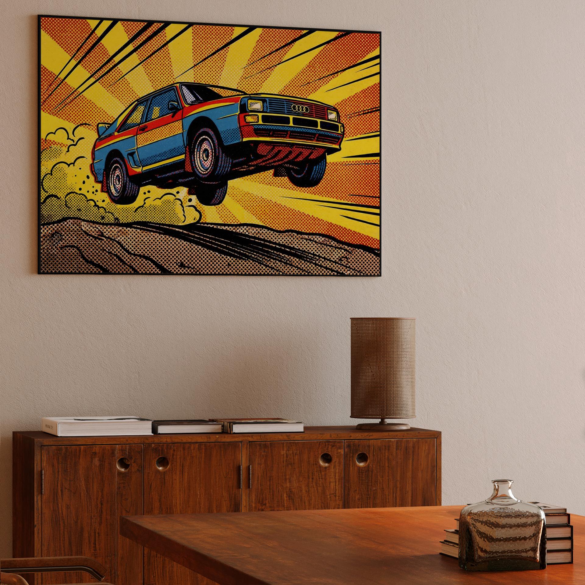 Audi Sport Quattro S1: Pop Art Rally Jump