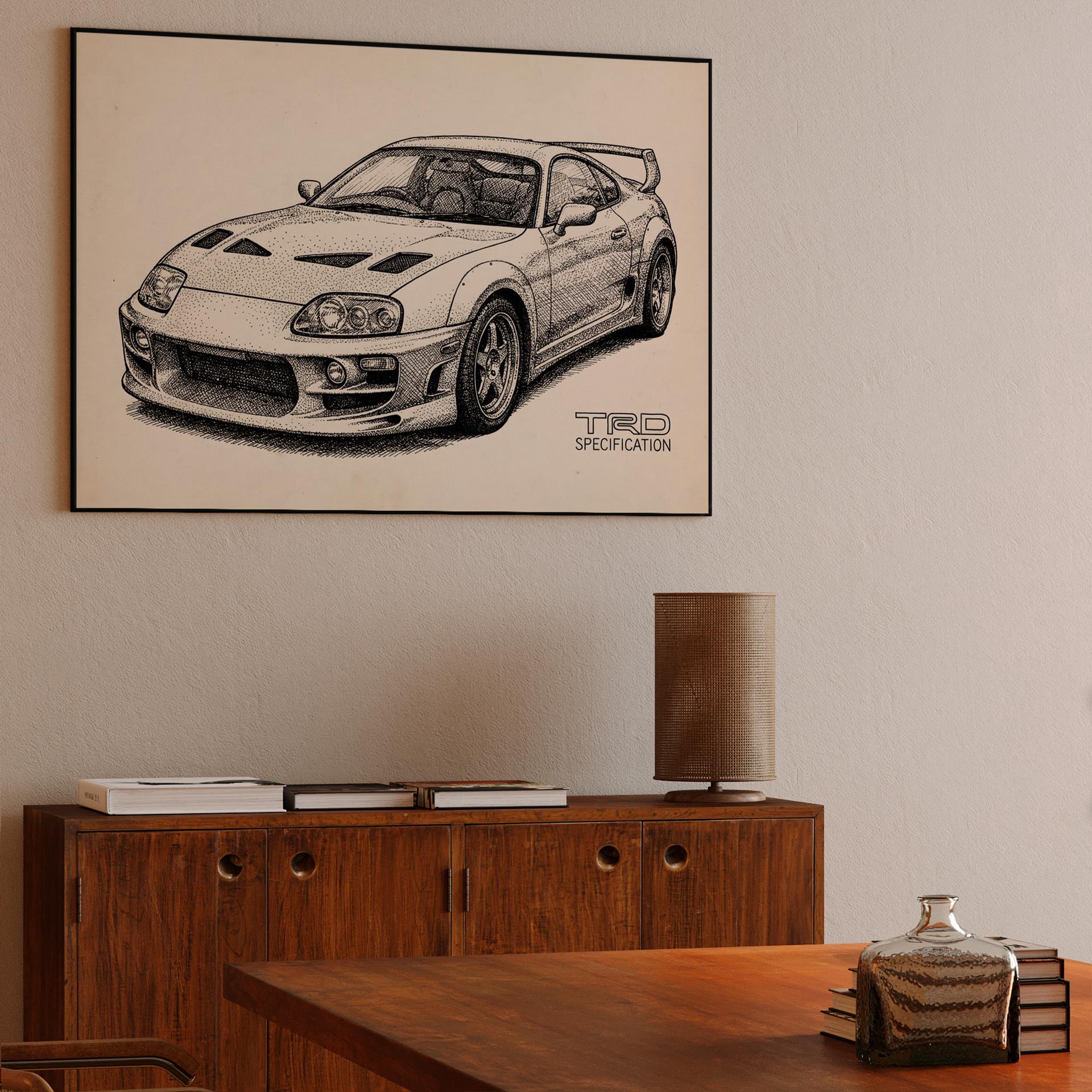 TRD Supra A80: Stippled Mastery