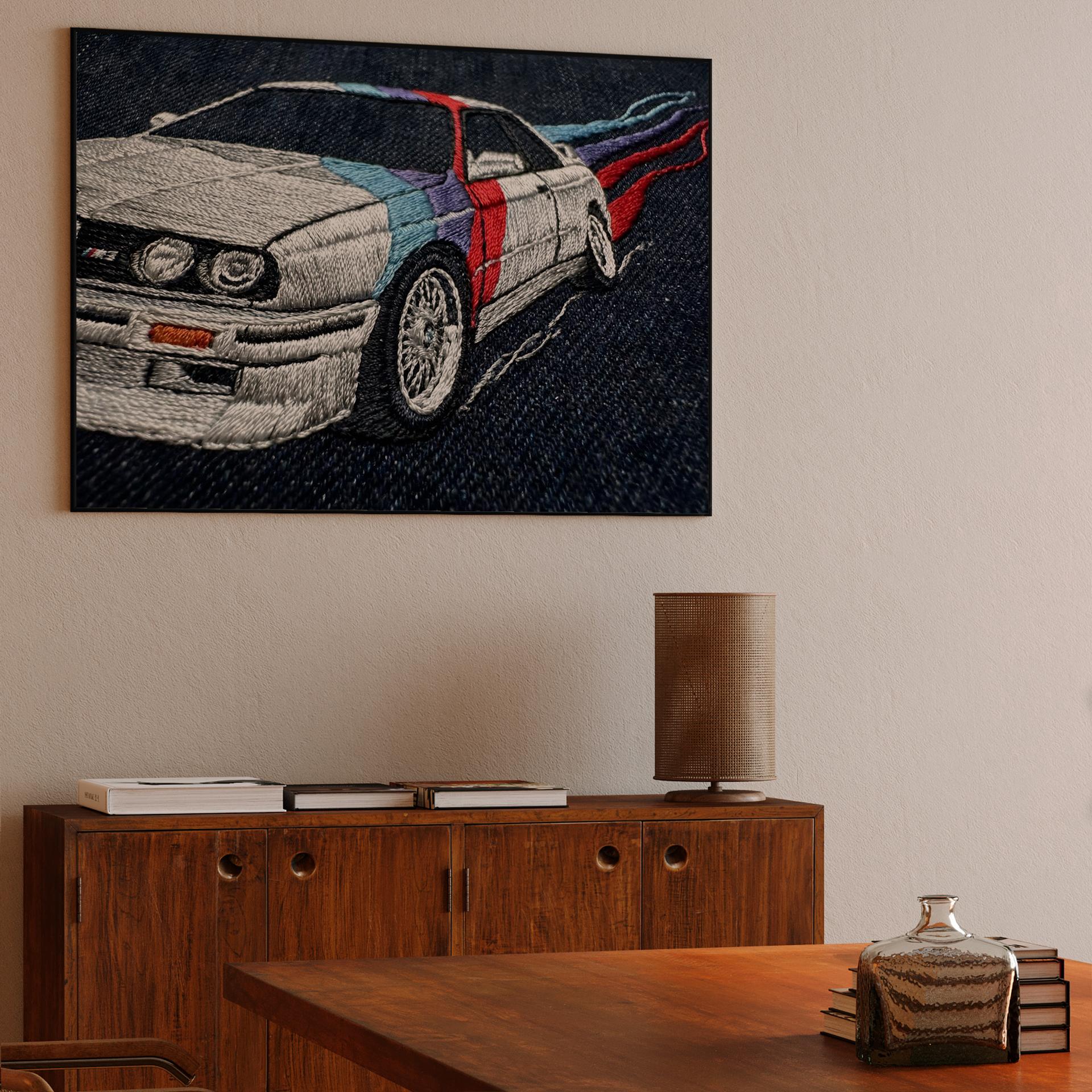 BMW E30 M3 Denim Embroidery